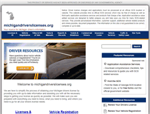 Tablet Screenshot of michigandriverslicenses.org